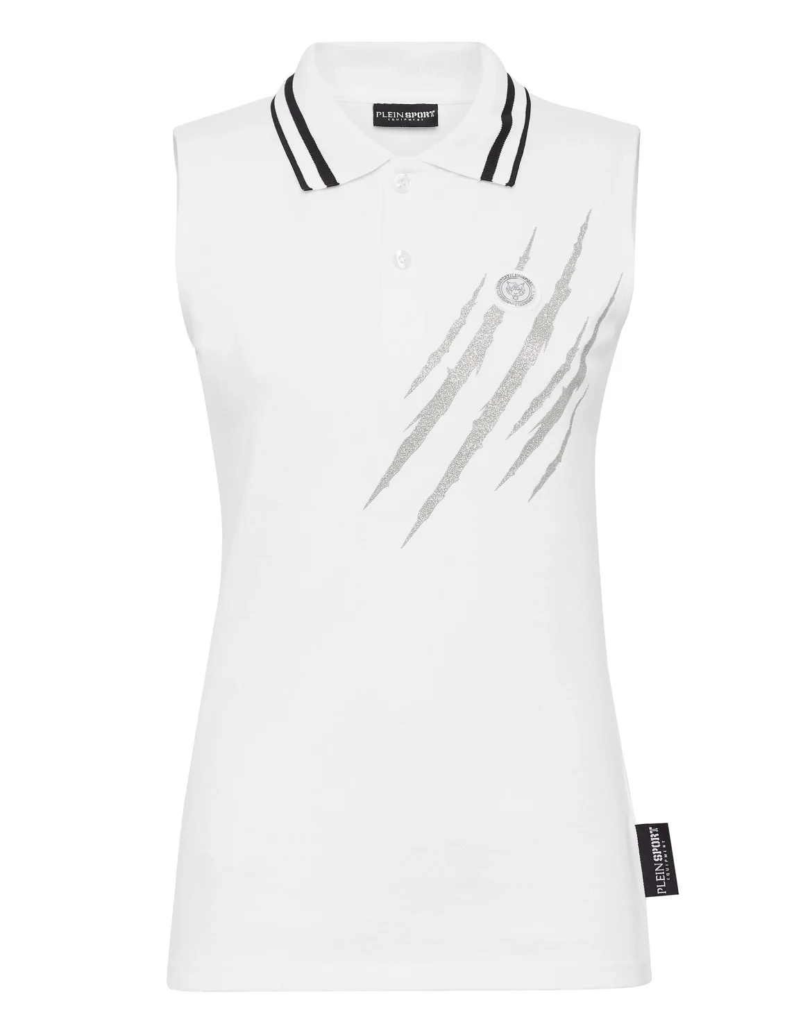 Sleeveless Polo shirt Scratch, цвет: Белый