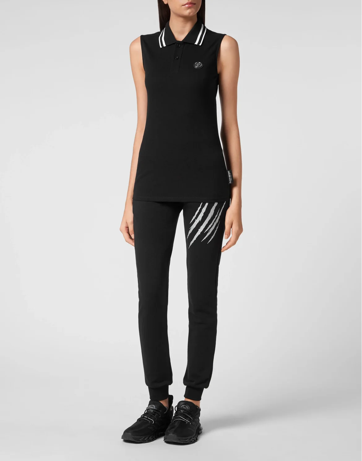Sleeveless Polo shirt, цвет: Черный