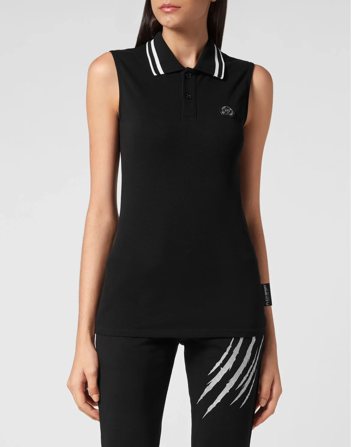 Sleeveless Polo shirt, цвет: Черный