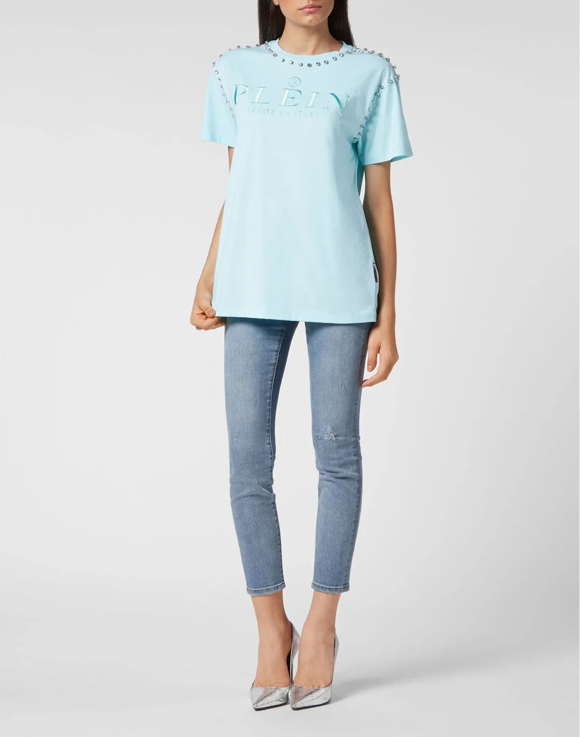 T-shirt Round Neck SS Stones, цвет: Голубой