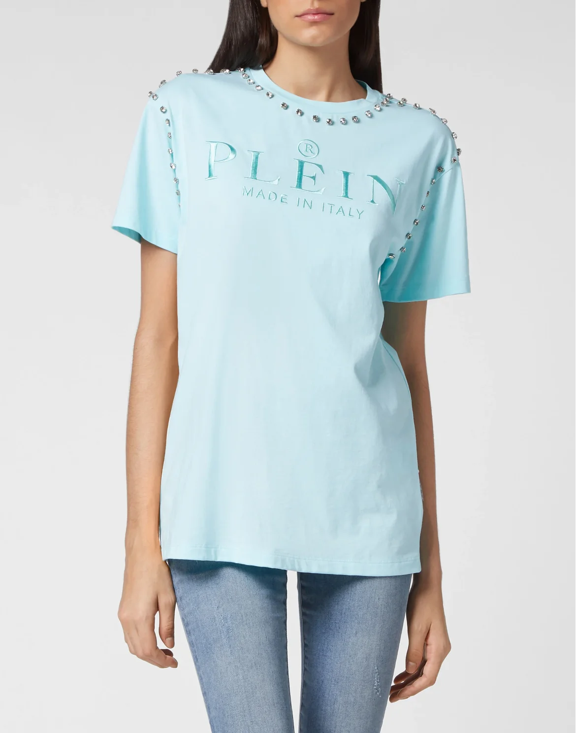 T-shirt Round Neck SS Stones, цвет: Голубой