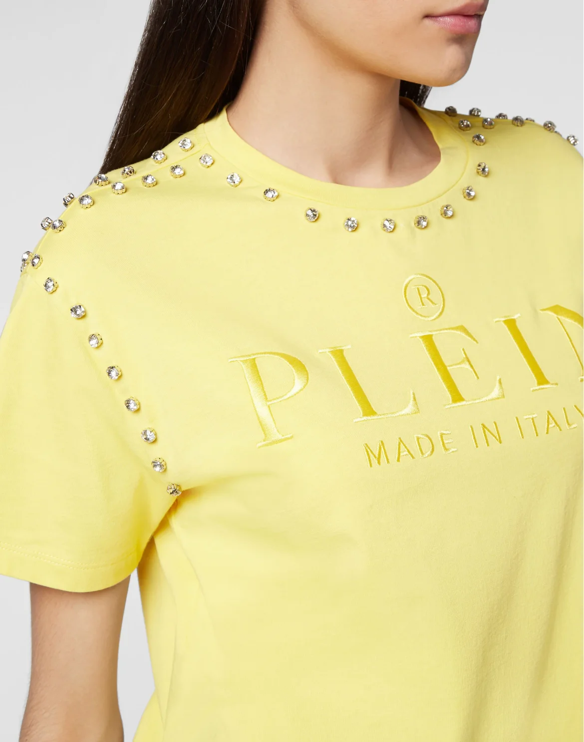 T-shirt Round Neck SS Stones, цвет: Желтый