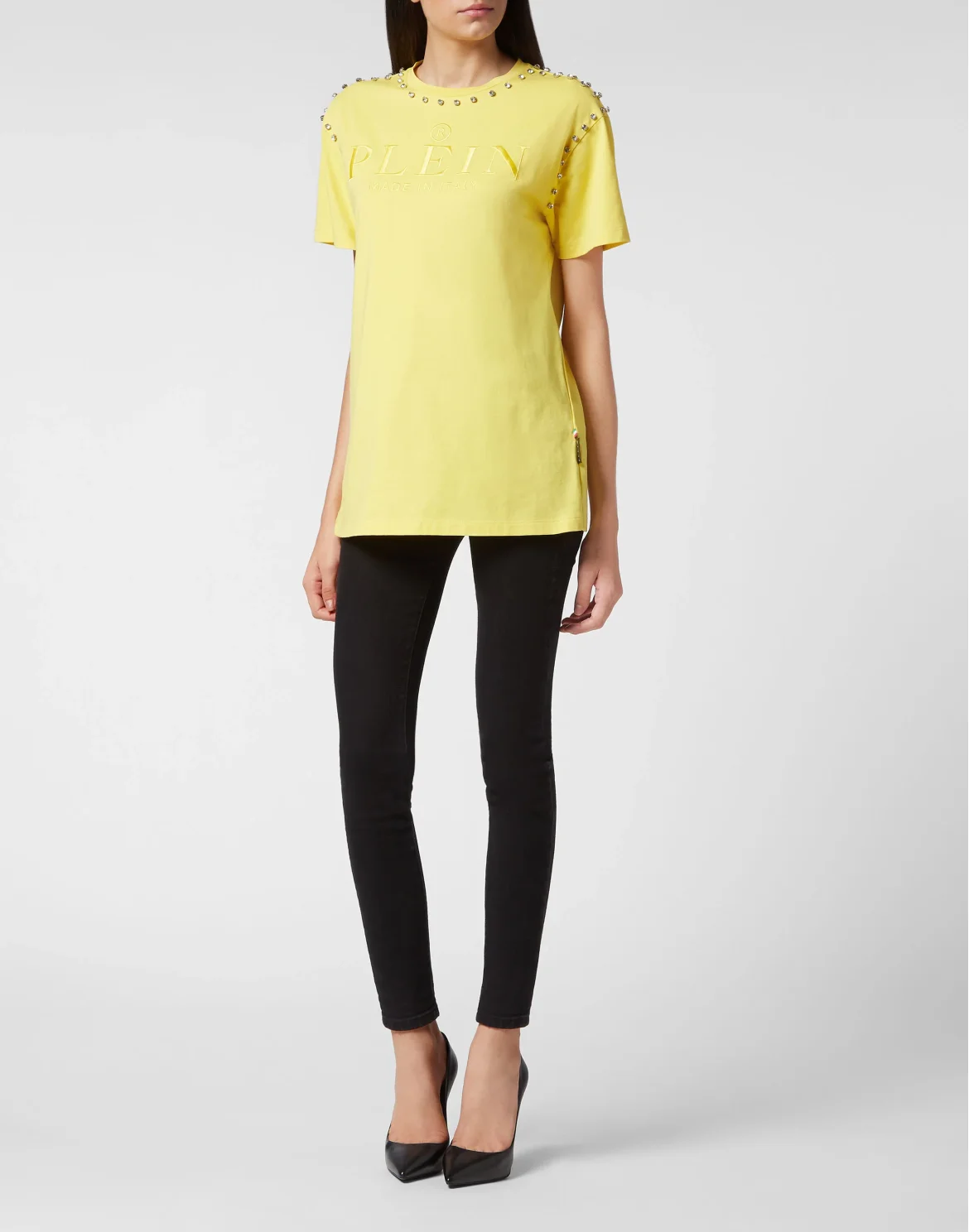 T-shirt Round Neck SS Stones, цвет: Желтый