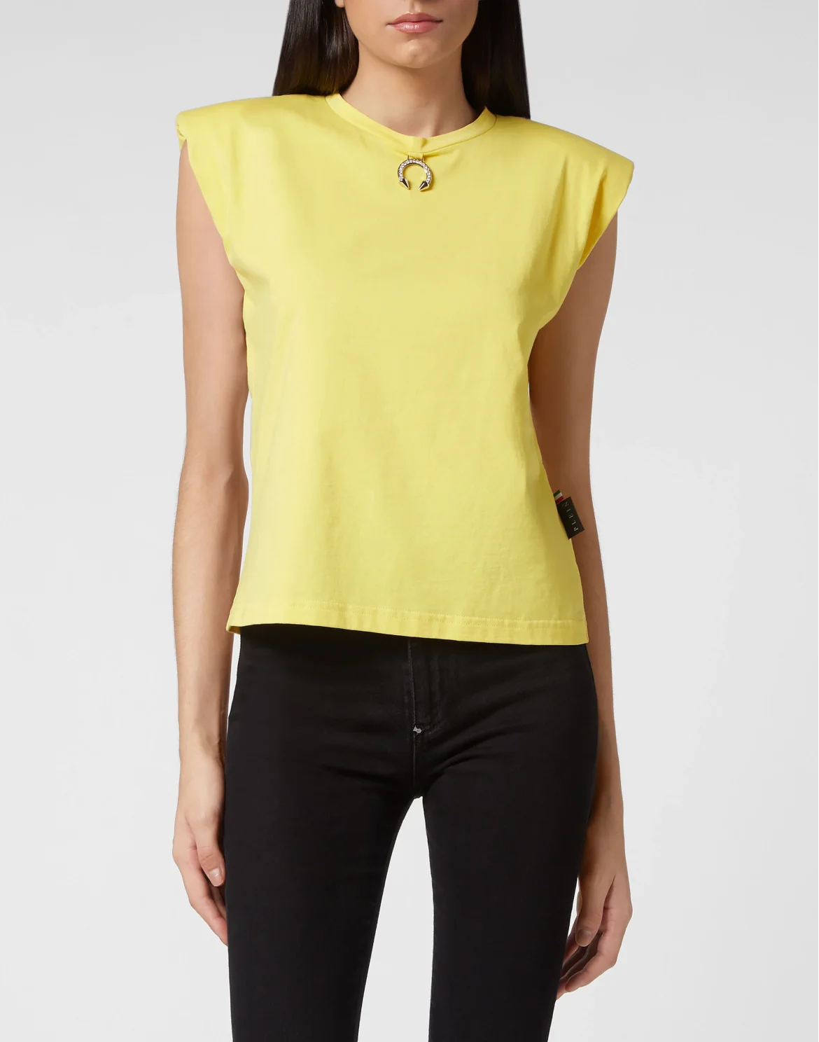 Shoulder Pads Tank Top Basic, цвет: Желтый