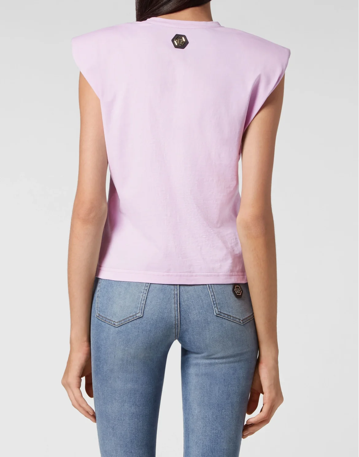Shoulder Pads Tank Top Basic, цвет: Розовый