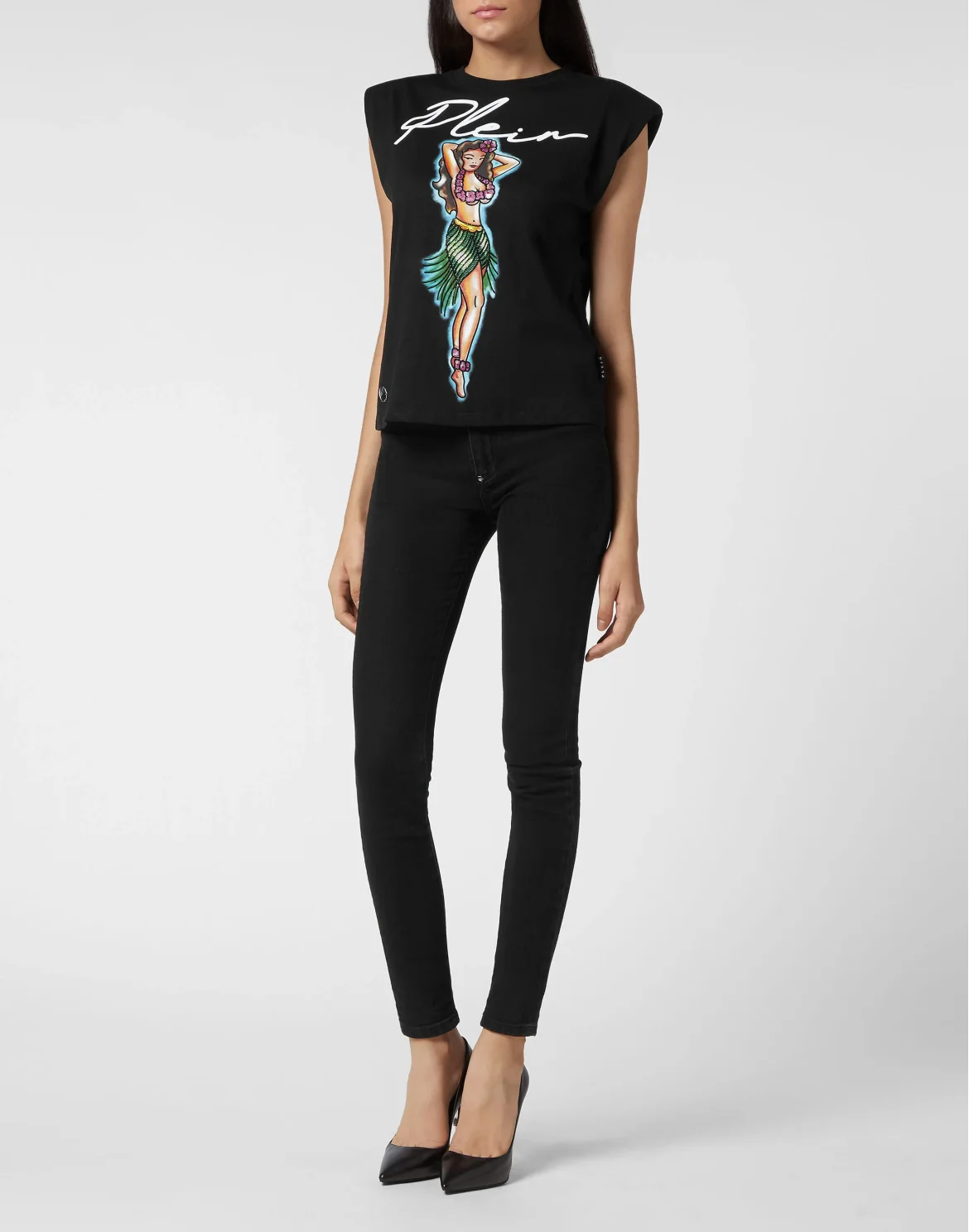 Shoulder Pad Tank Top Hawaii, цвет: Черный