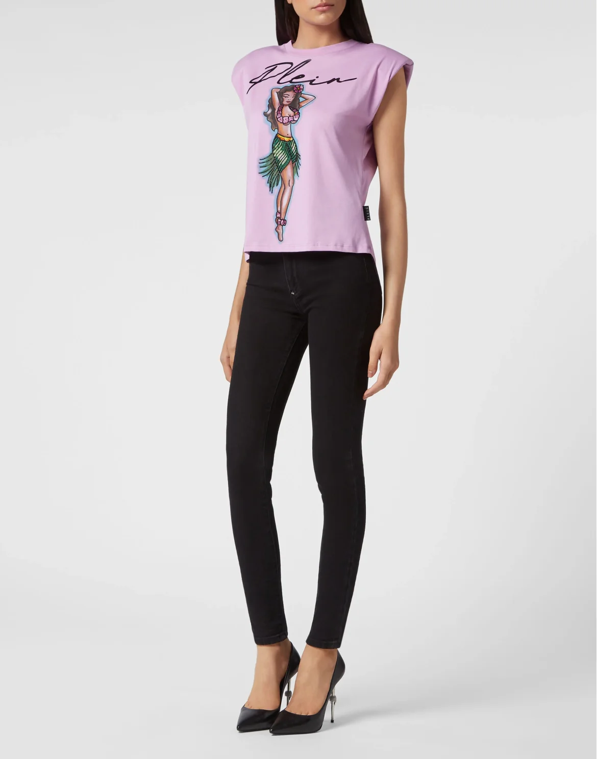 Shoulder Pad Tank Top Hawaii, цвет: Розовый