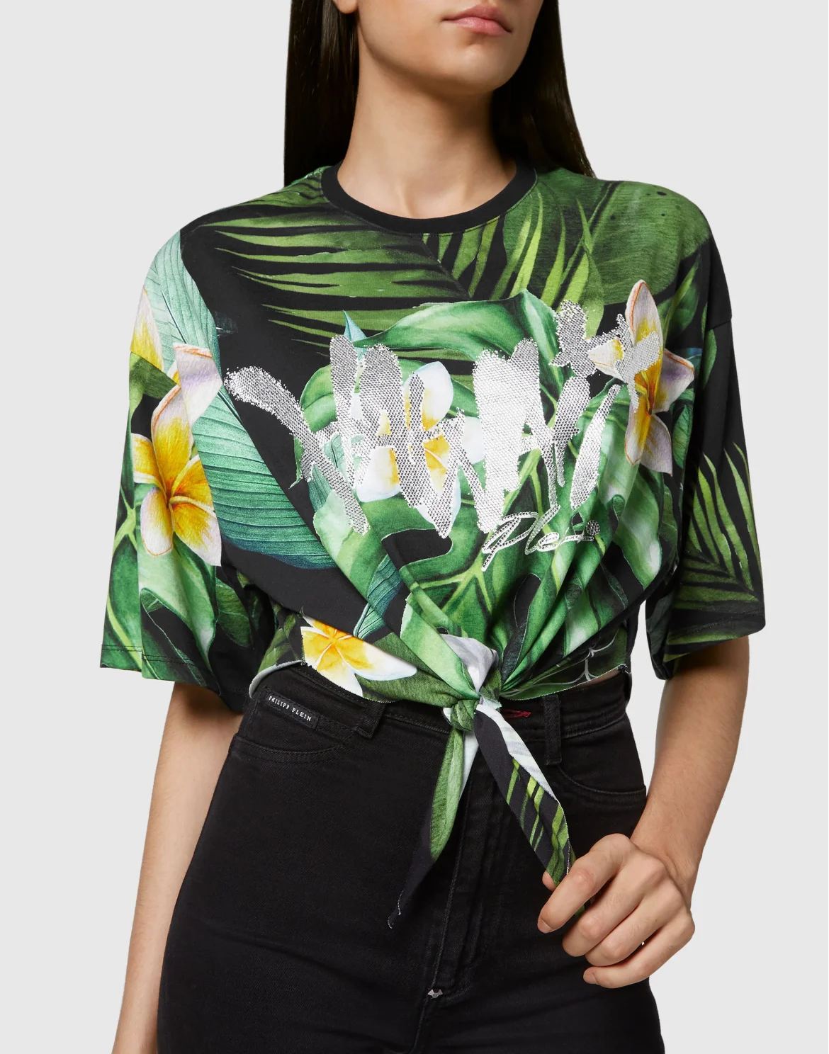 Cropped T-shirt Hawaii, цвет: Зеленый