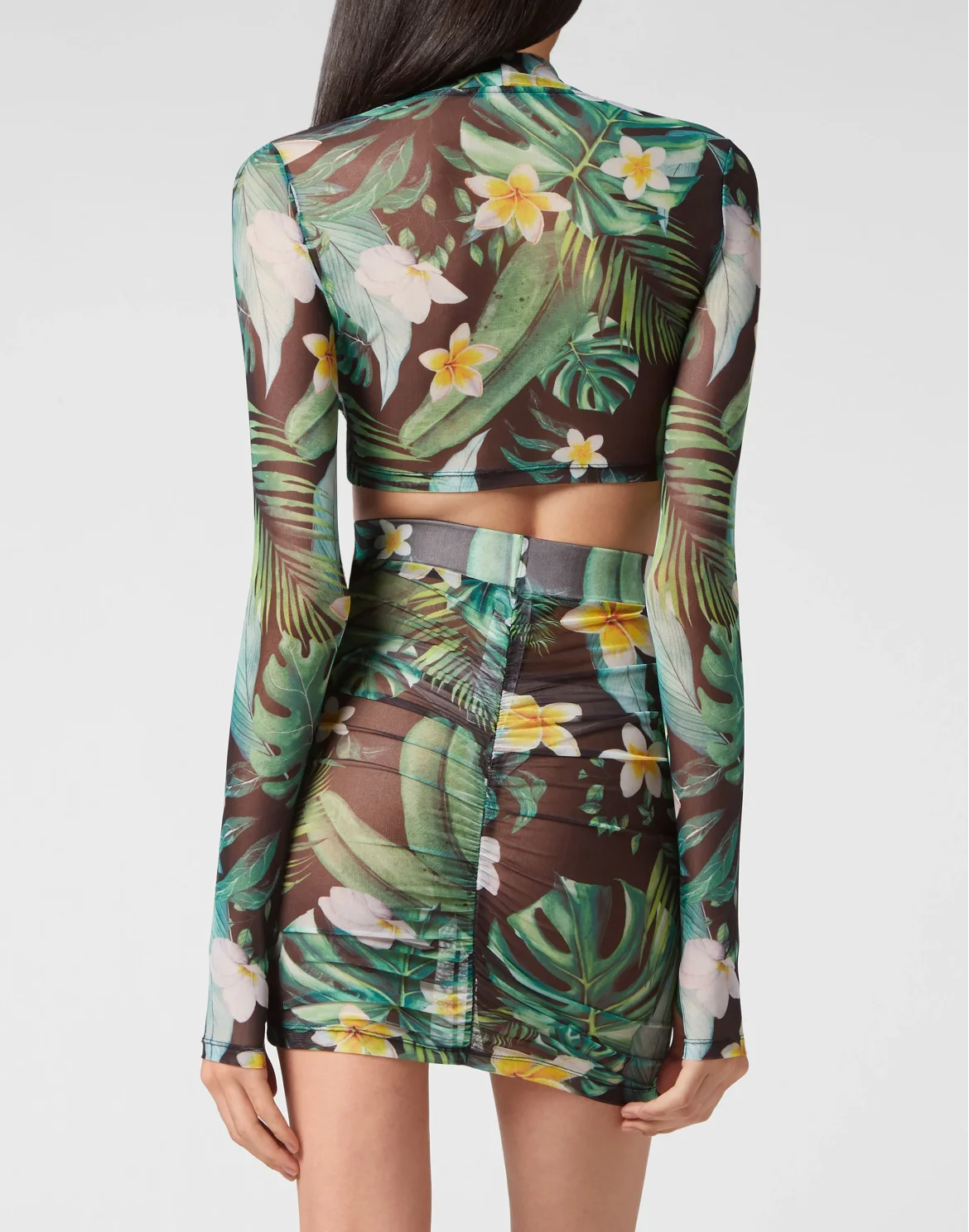 Cropped T-shirt LS Hawaii, цвет: Зеленый