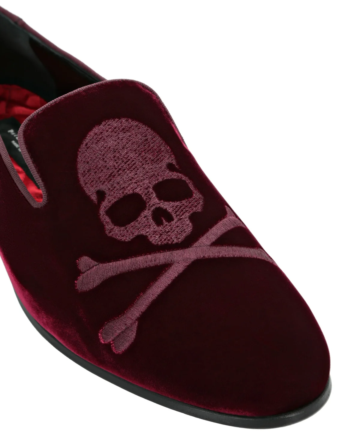 Loafers Skull&Bones, цвет: Красный