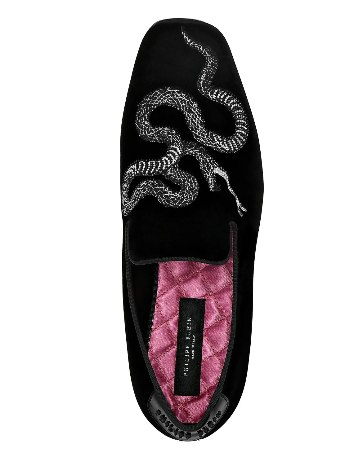 Loafers Snake, цвет: Черный