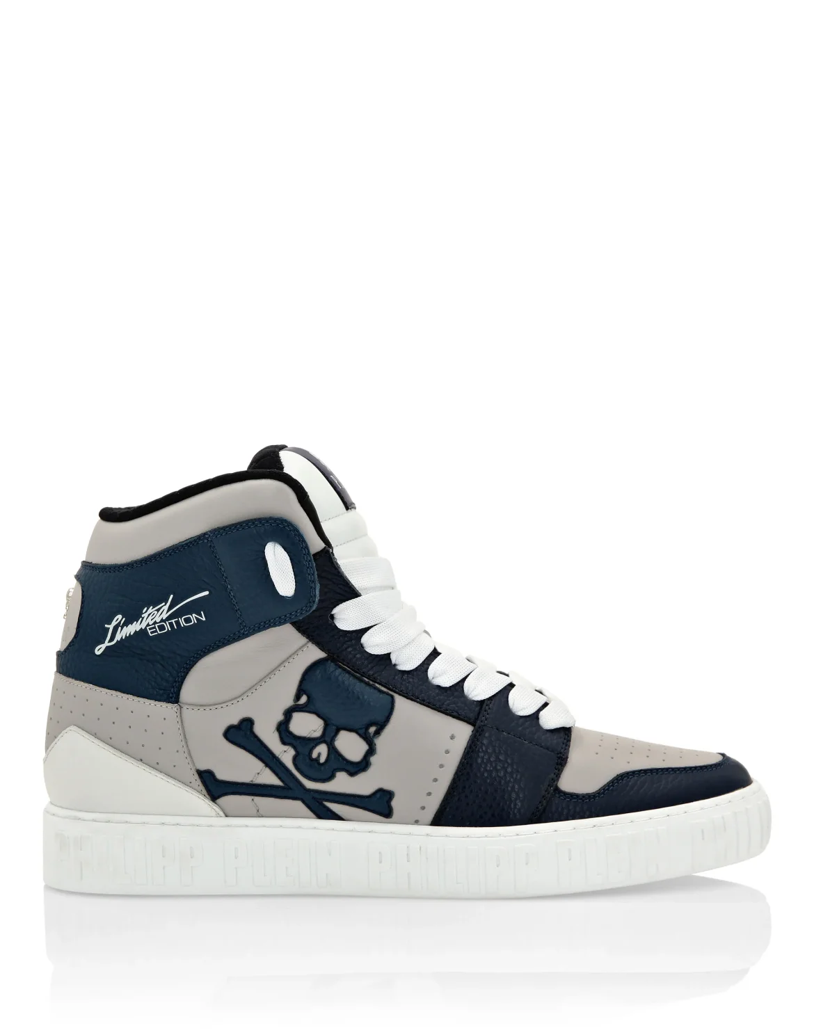 Super Street Hi-Top Sneakers Skull&Bones, цвет: Белый