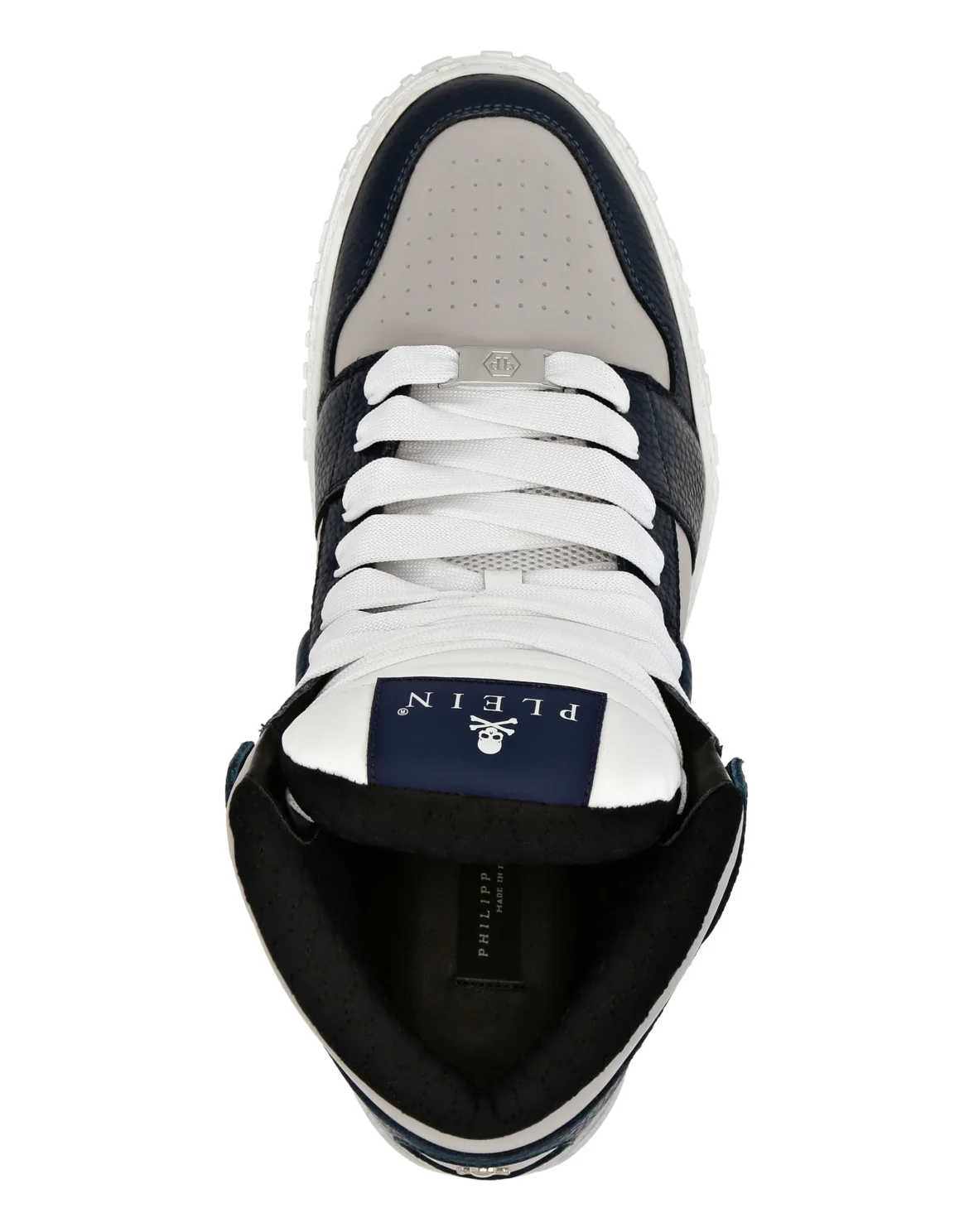 Super Street Hi-Top Sneakers Skull&Bones, цвет: Белый