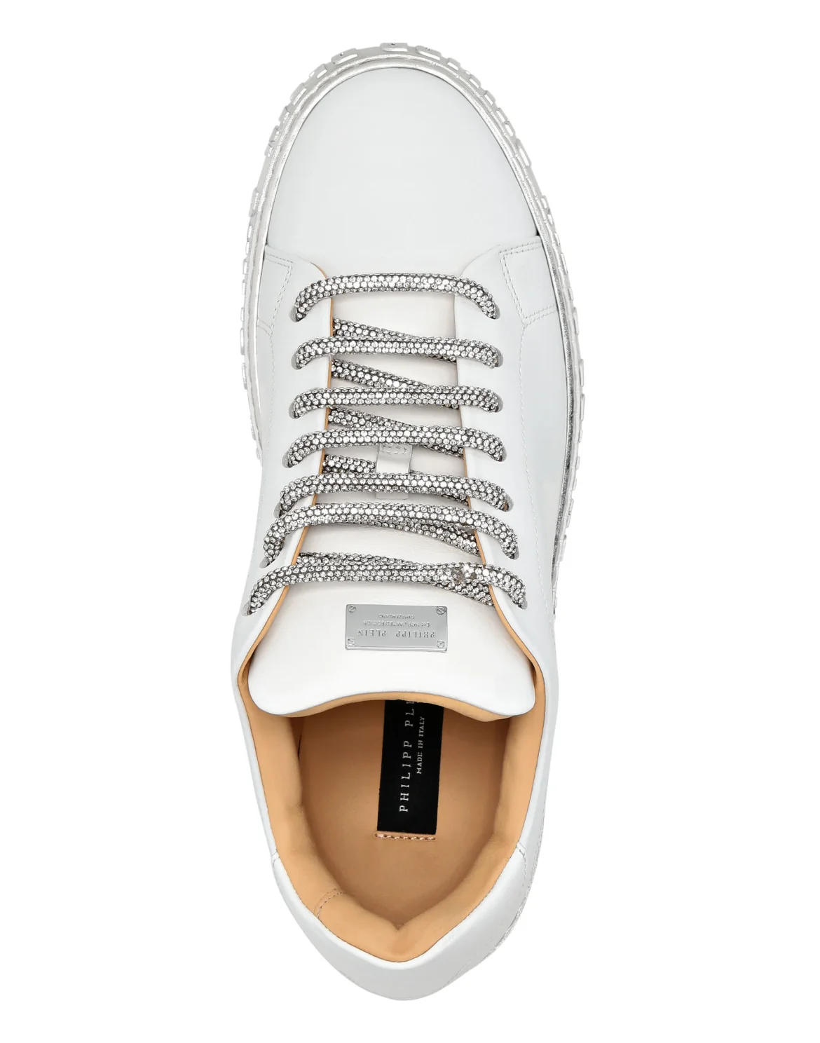 Strass Lo-Top Sneakers, цвет: Белый