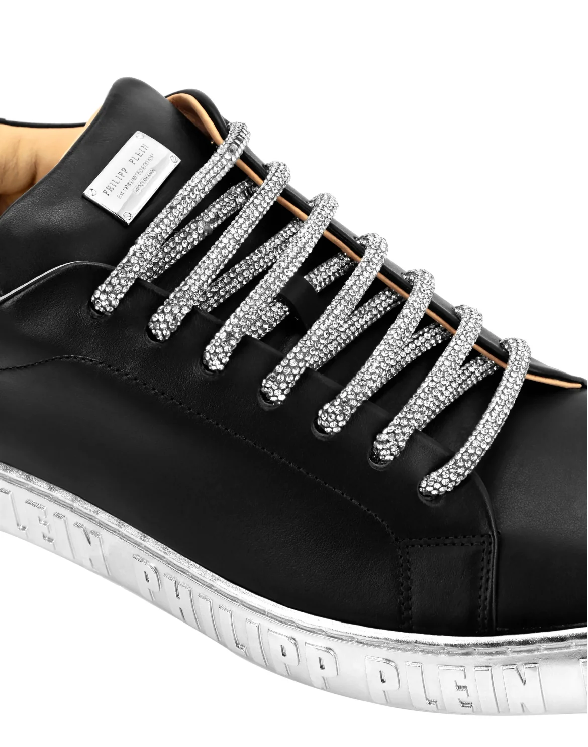 Strass Lo-Top Sneakers, цвет: Черный
