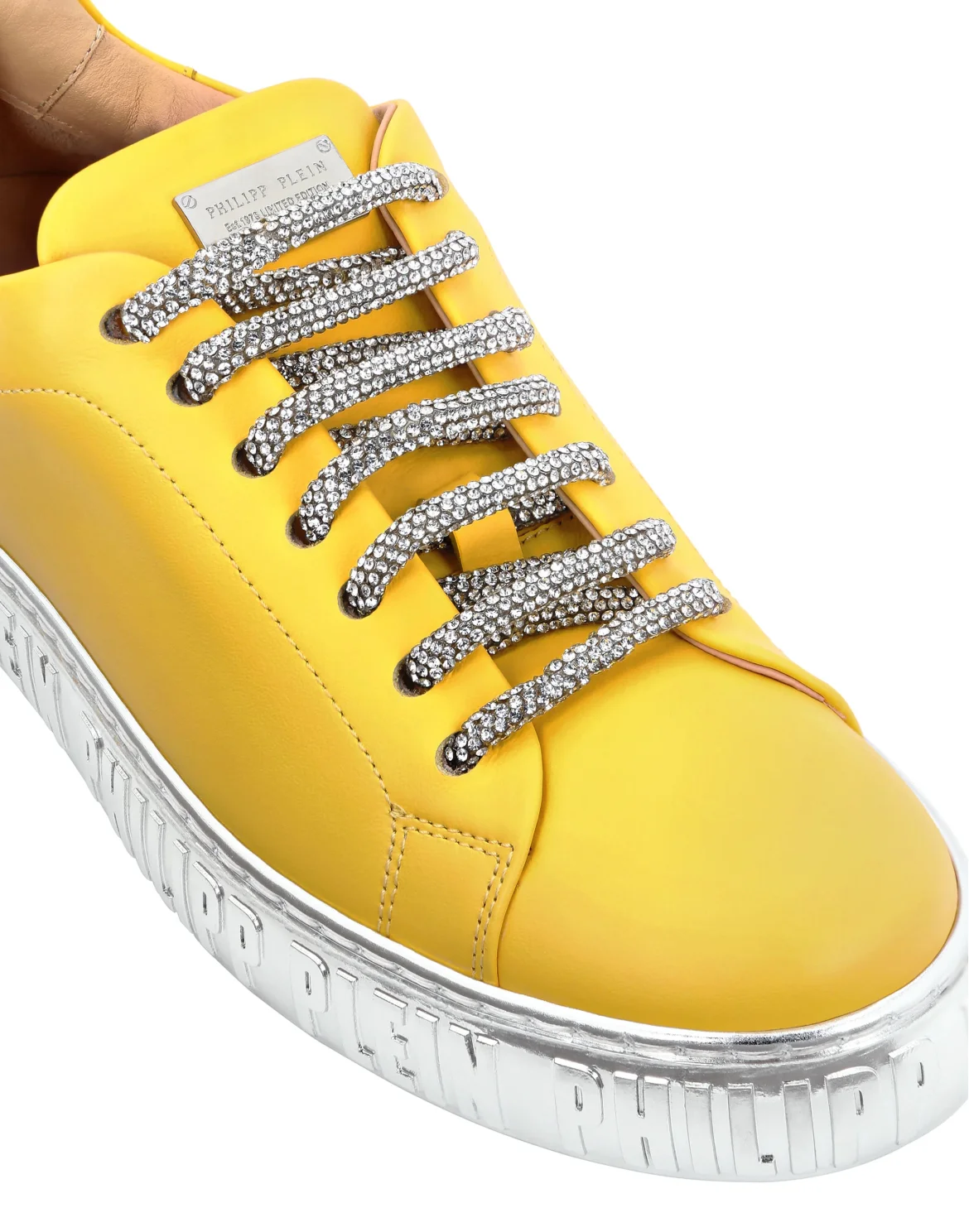 Strass Lo-Top Sneakers, цвет: Желтый