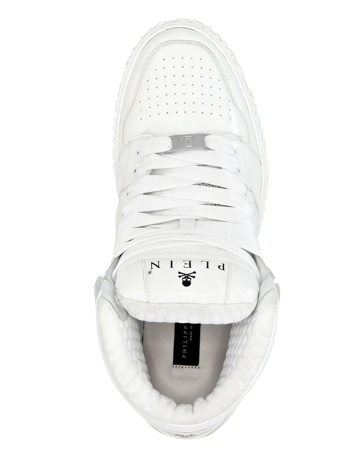 Super Street Hi-Top Sneakers Skull&Bones, цвет: Белый