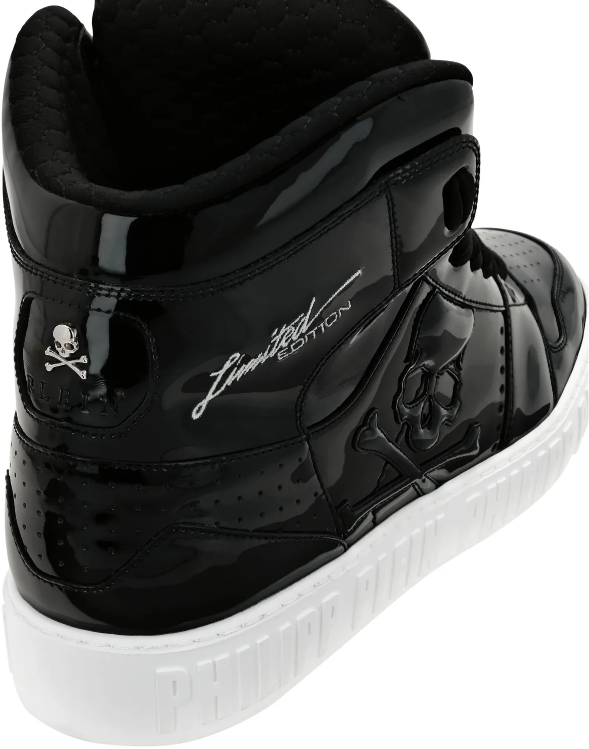 Super Street Hi-Top Sneakers Skull&Bones, цвет: Черный