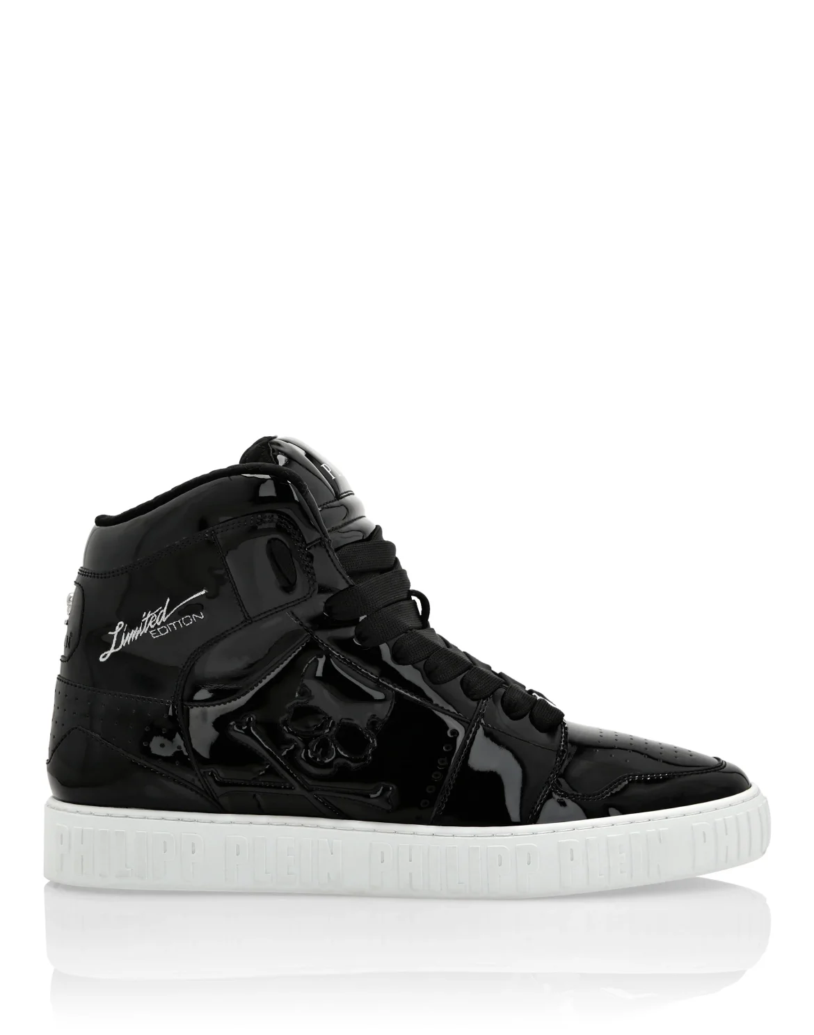Super Street Hi-Top Sneakers Skull&Bones, цвет: Черный