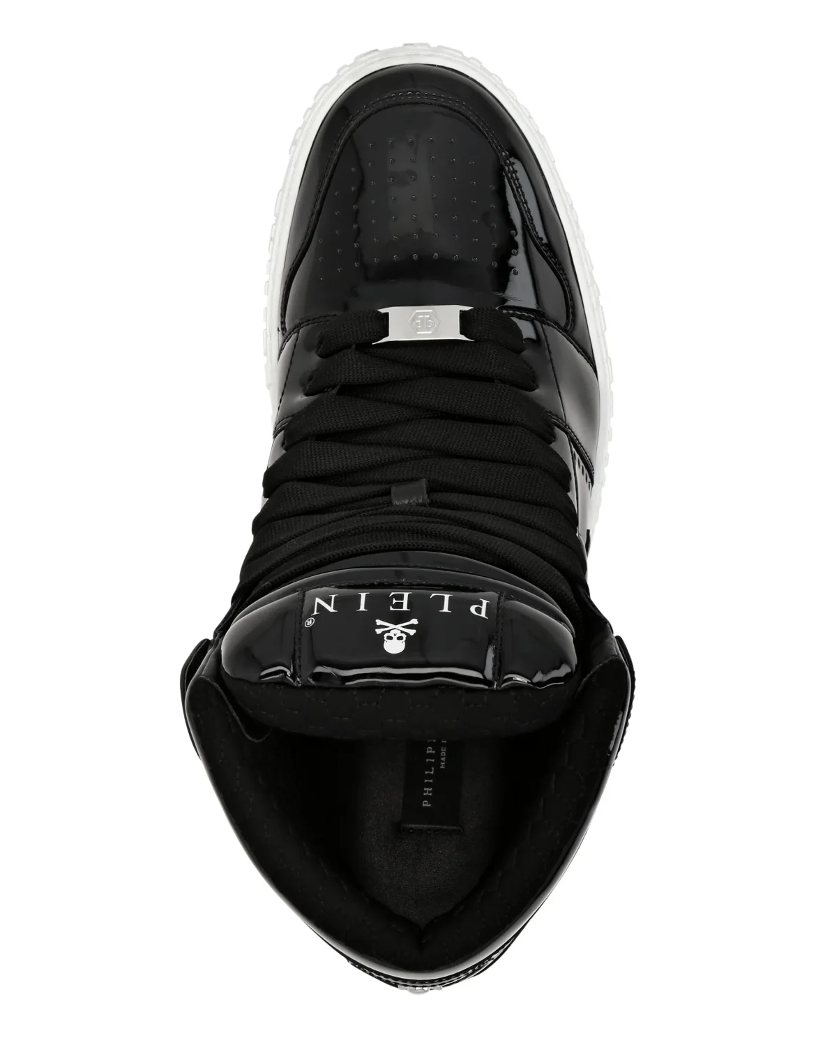 Super Street Hi-Top Sneakers Skull&Bones, цвет: Черный