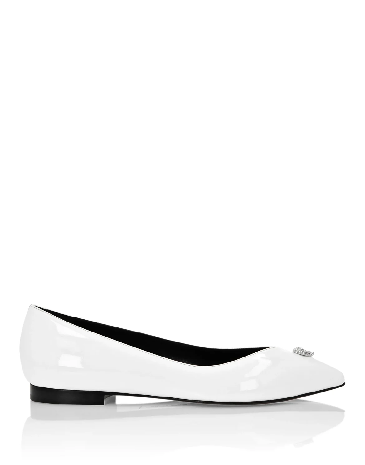 Ballet Flats Skull, цвет: Белый