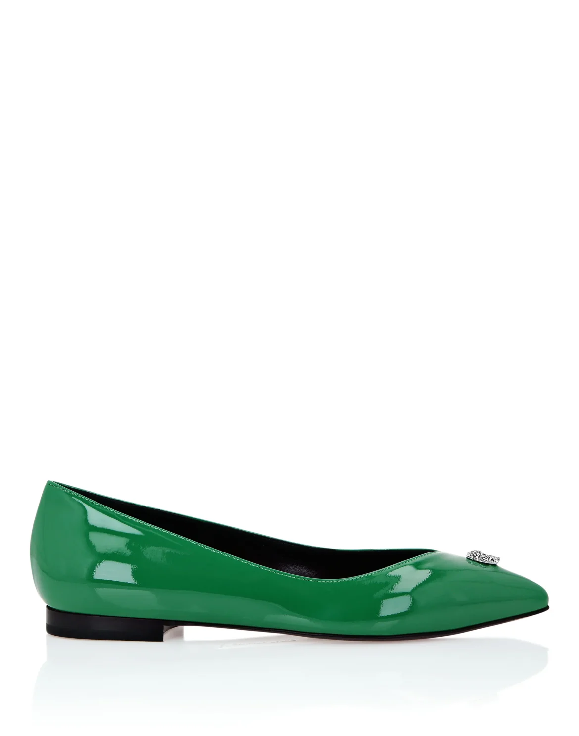 Ballet Flats Skull, цвет: Зеленый