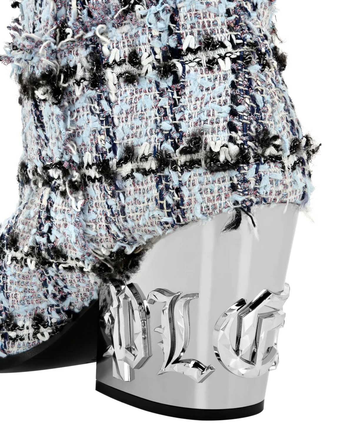 Cowboy Boots Mid Flat Gothic Plein, цвет: Голубой
