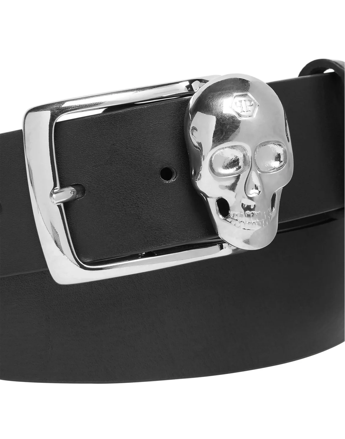 Leather Belt Skull, цвет: Черный