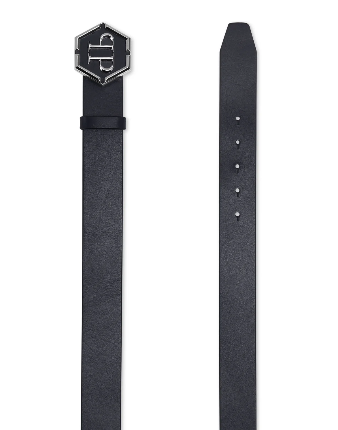 Leather Belt Hexagon, цвет: Синий