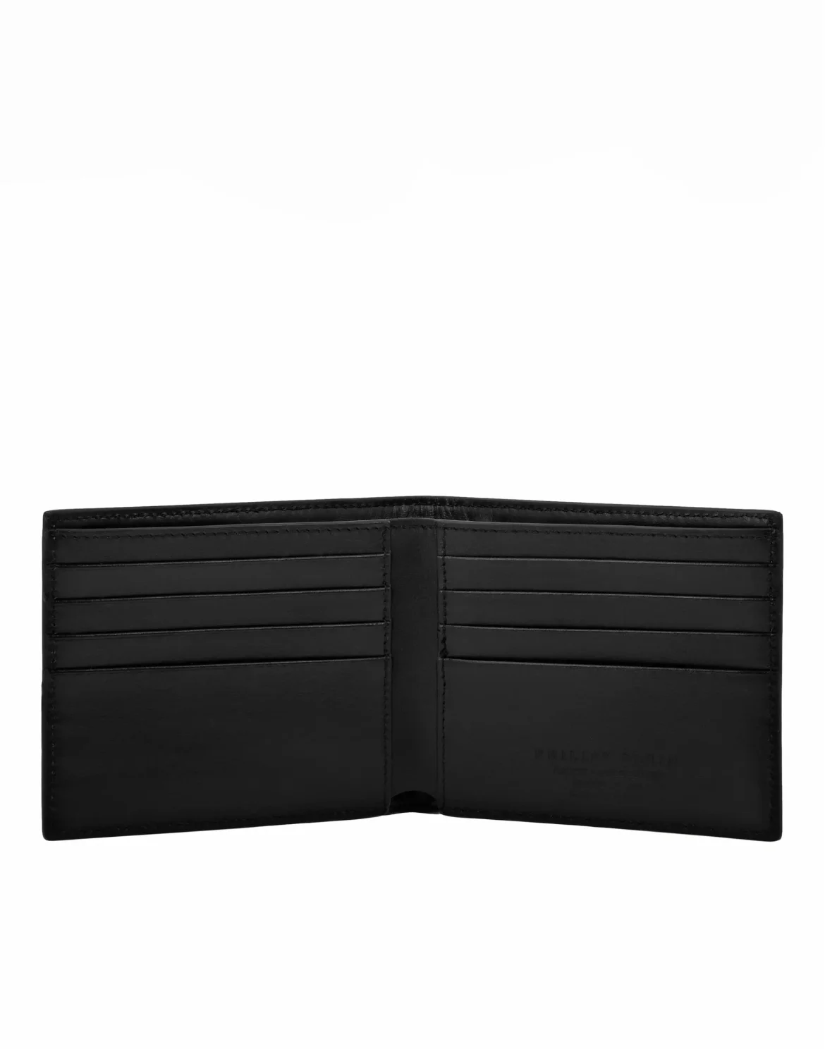 Mirror Leather French Wallet Monogram, цвет: Серебристый