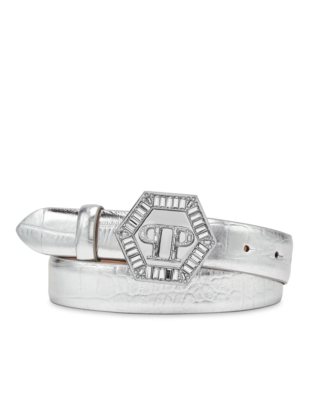 Crocco Printed Belt Hexagon, цвет: Белый