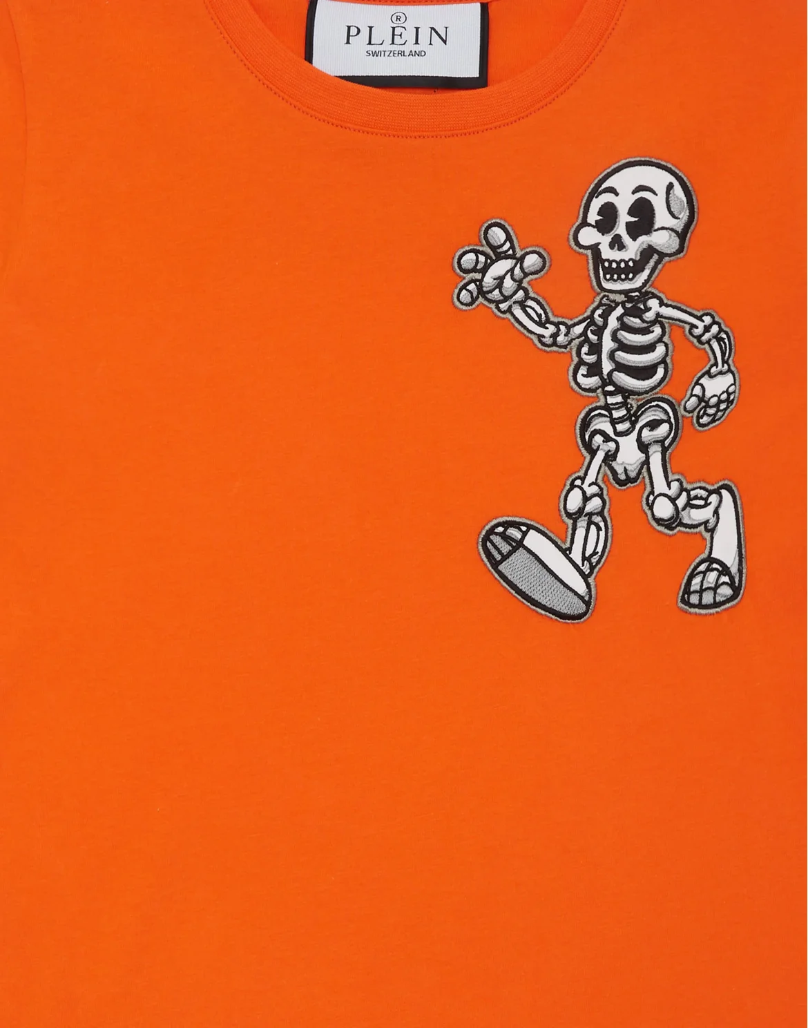 T-shirt Round Neck SS Skully Gang, цвет: Оранжевый
