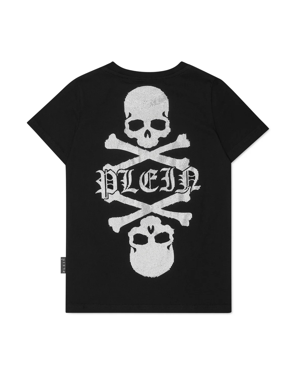 T-shirt Round Neck SS with Crystals Skull&Bones, цвет: Черный