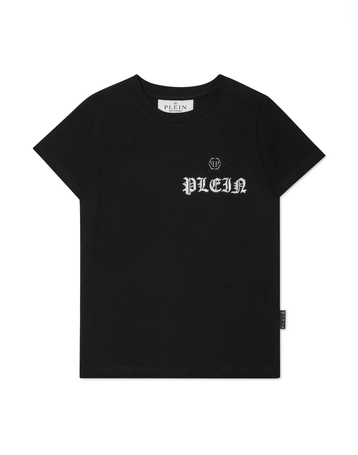 T-shirt Round Neck SS with Crystals Skull&Bones, цвет: Черный