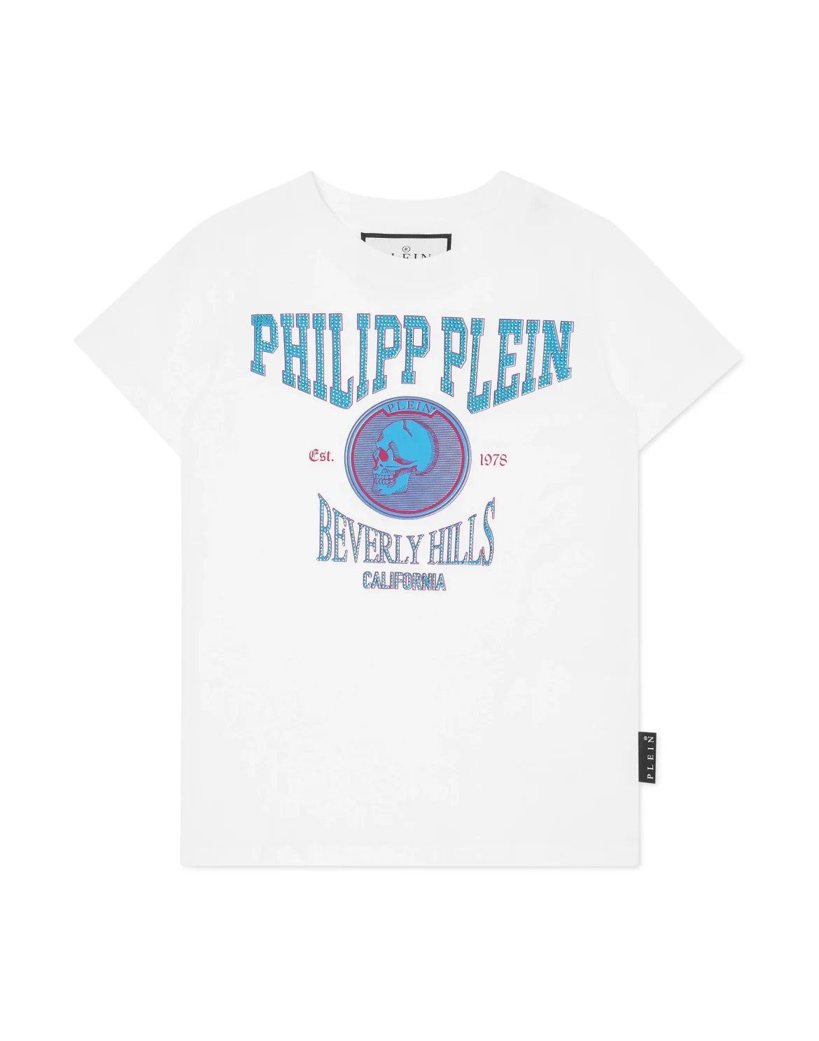 T-shirt Round Neck SS with Crystals, цвет: Белый