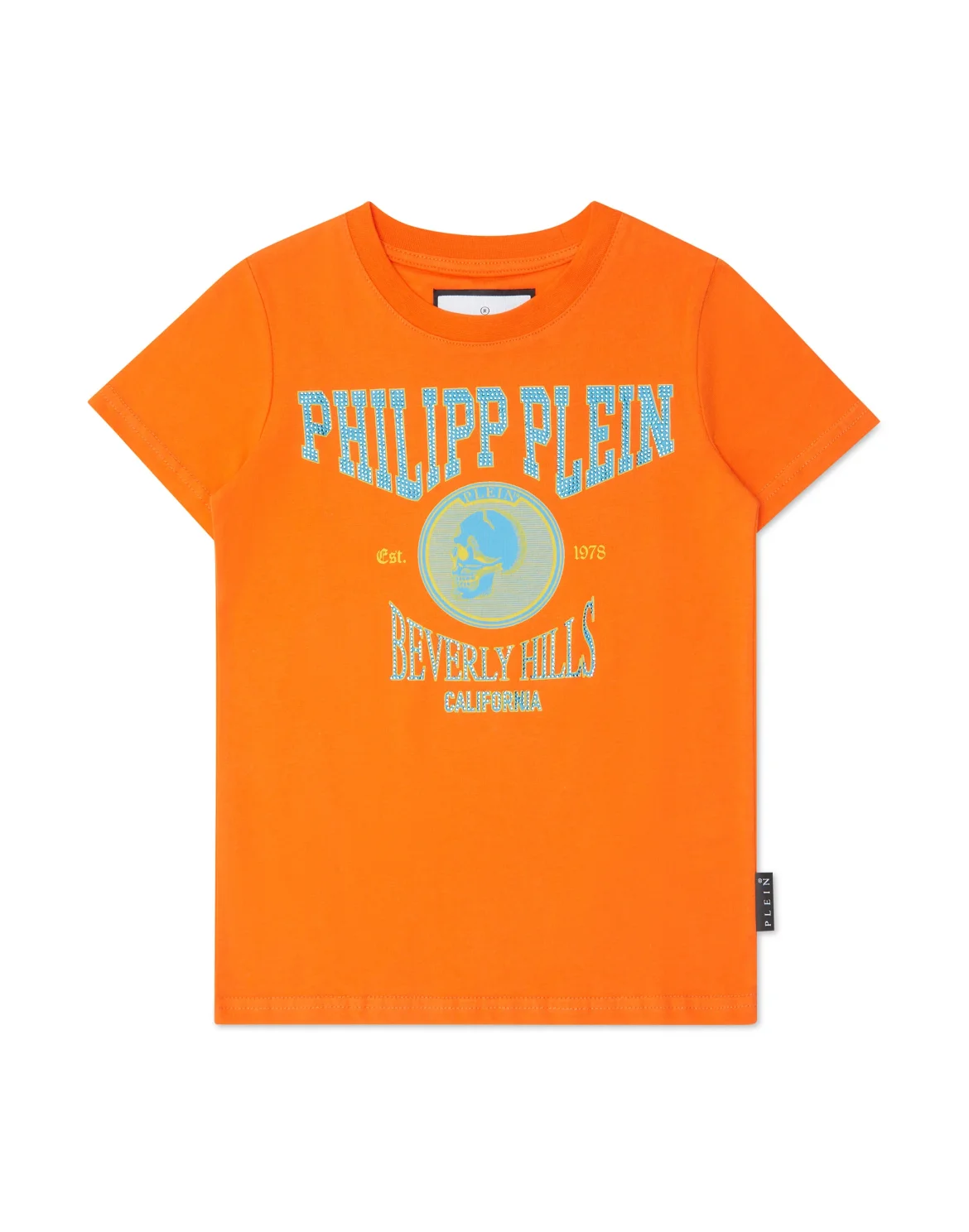 T-shirt Round Neck SS with Crystals, цвет: Оранжевый