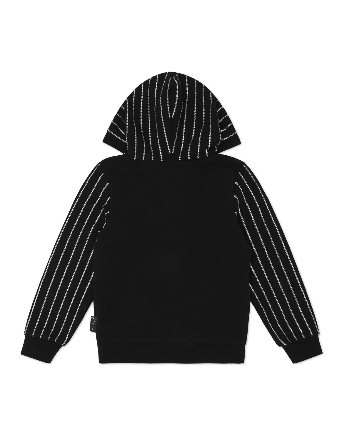 Cropped Hoodie Sweatjacket Crystal, цвет: Черный