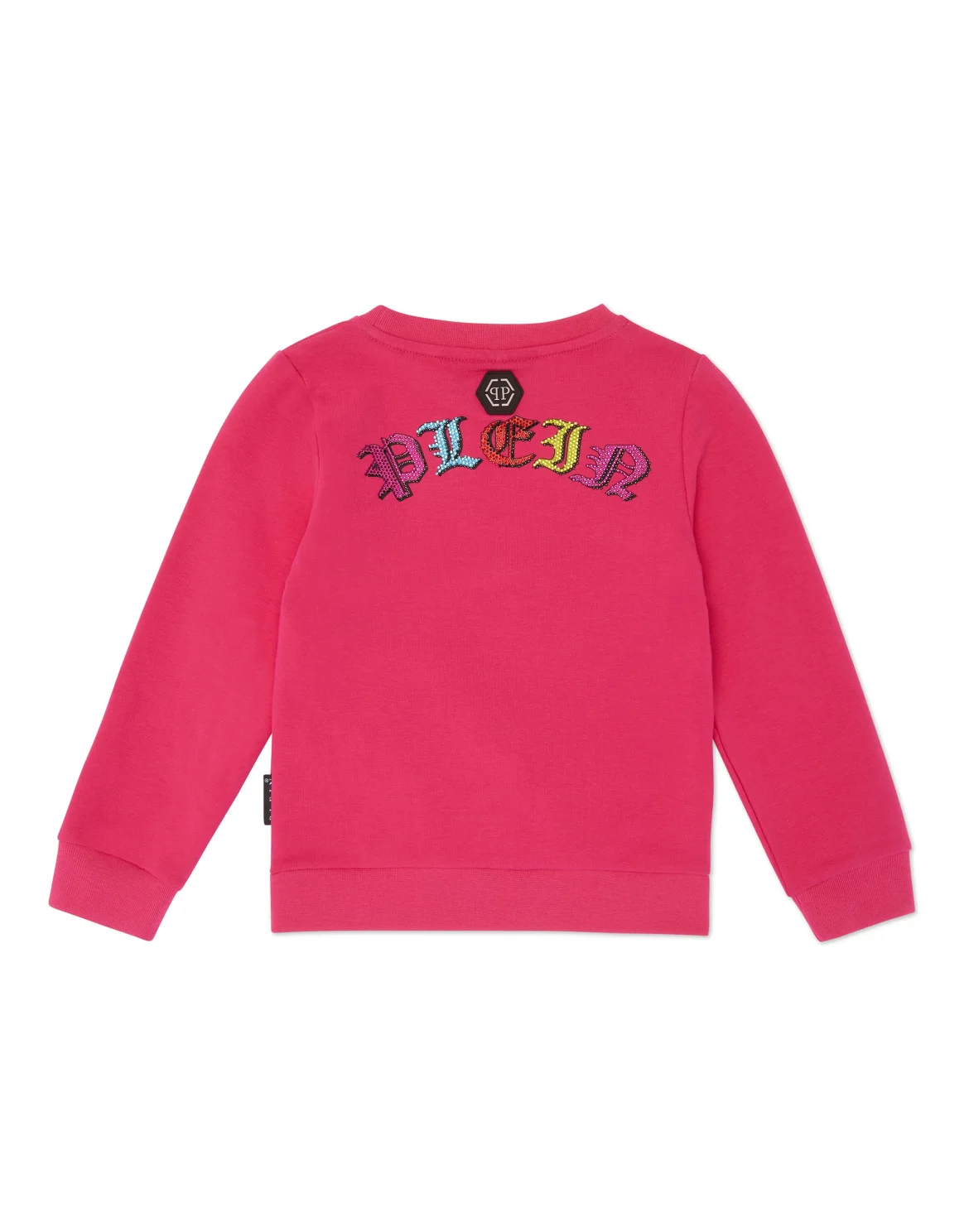 Oversized Sweatshirt with Crystals Smile, цвет: Розовый