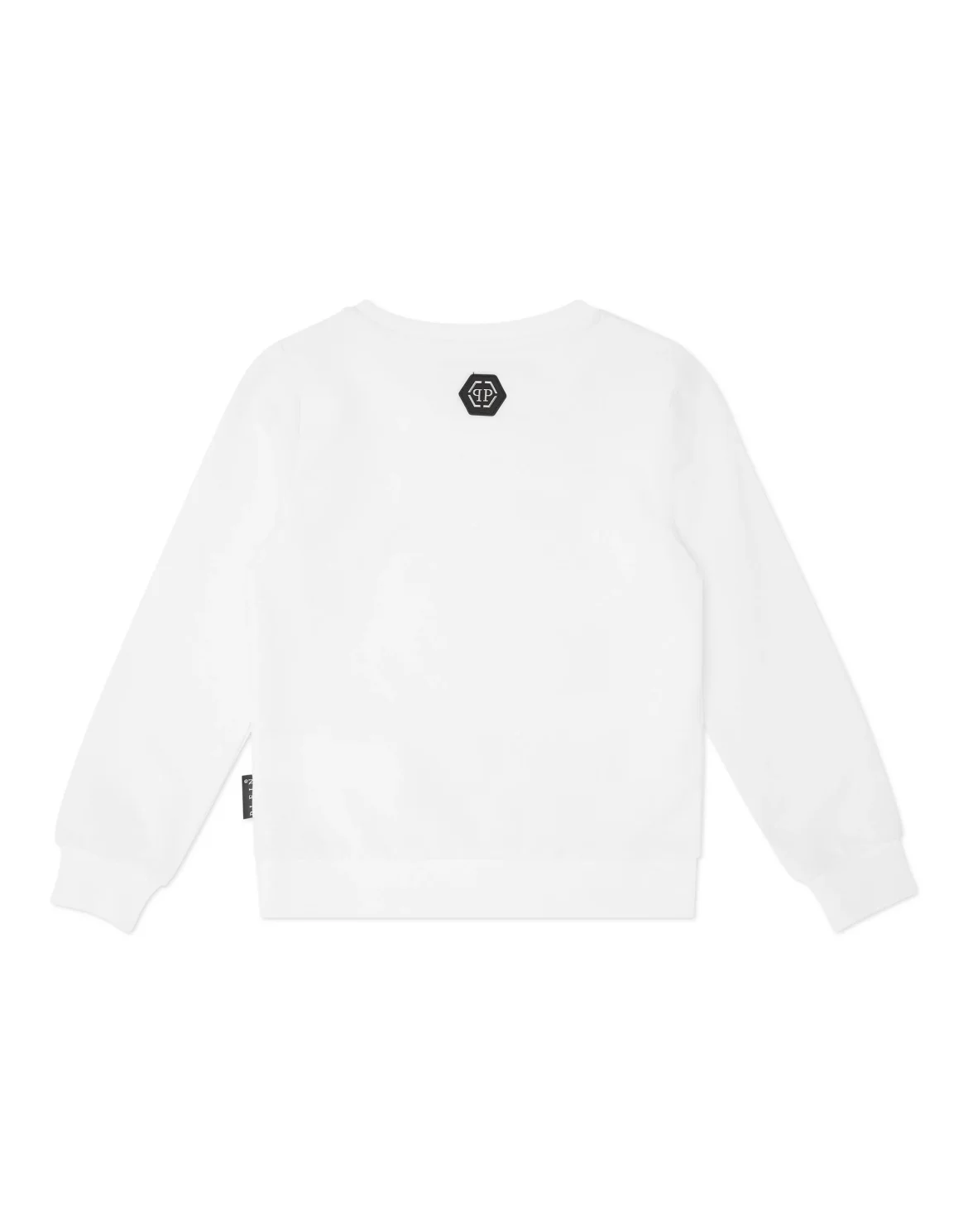 Oversized Sweatshirt with Crystals Smile, цвет: Белый