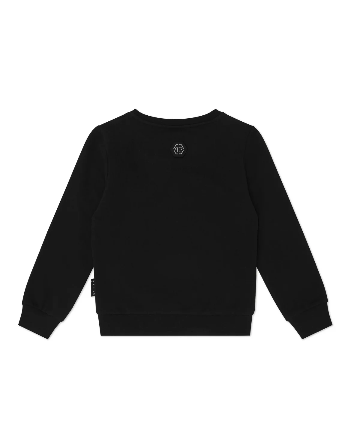 Oversized Sweatshirt with Crystals Smile, цвет: Черный