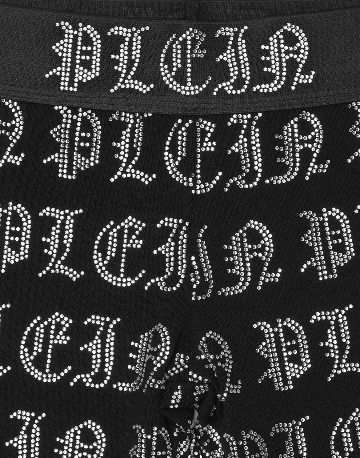 Jogging Leggings Gothic Plein Strass, цвет: Черный