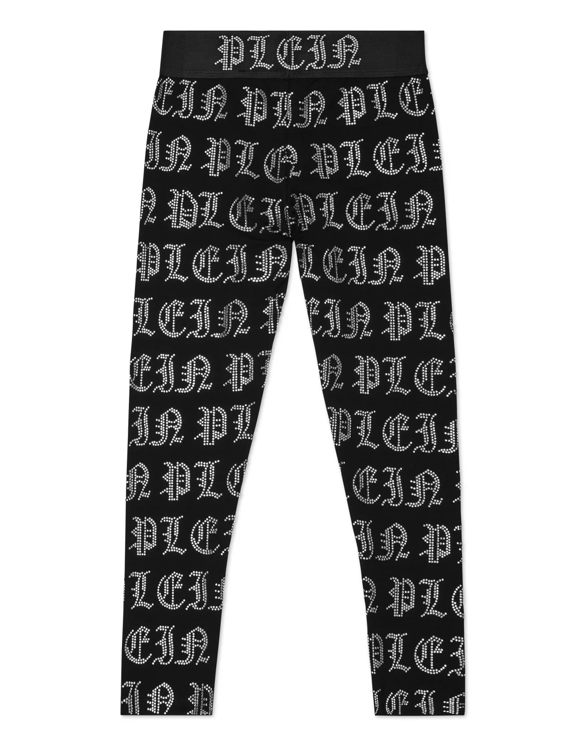 Jogging Leggings Gothic Plein Strass, цвет: Черный