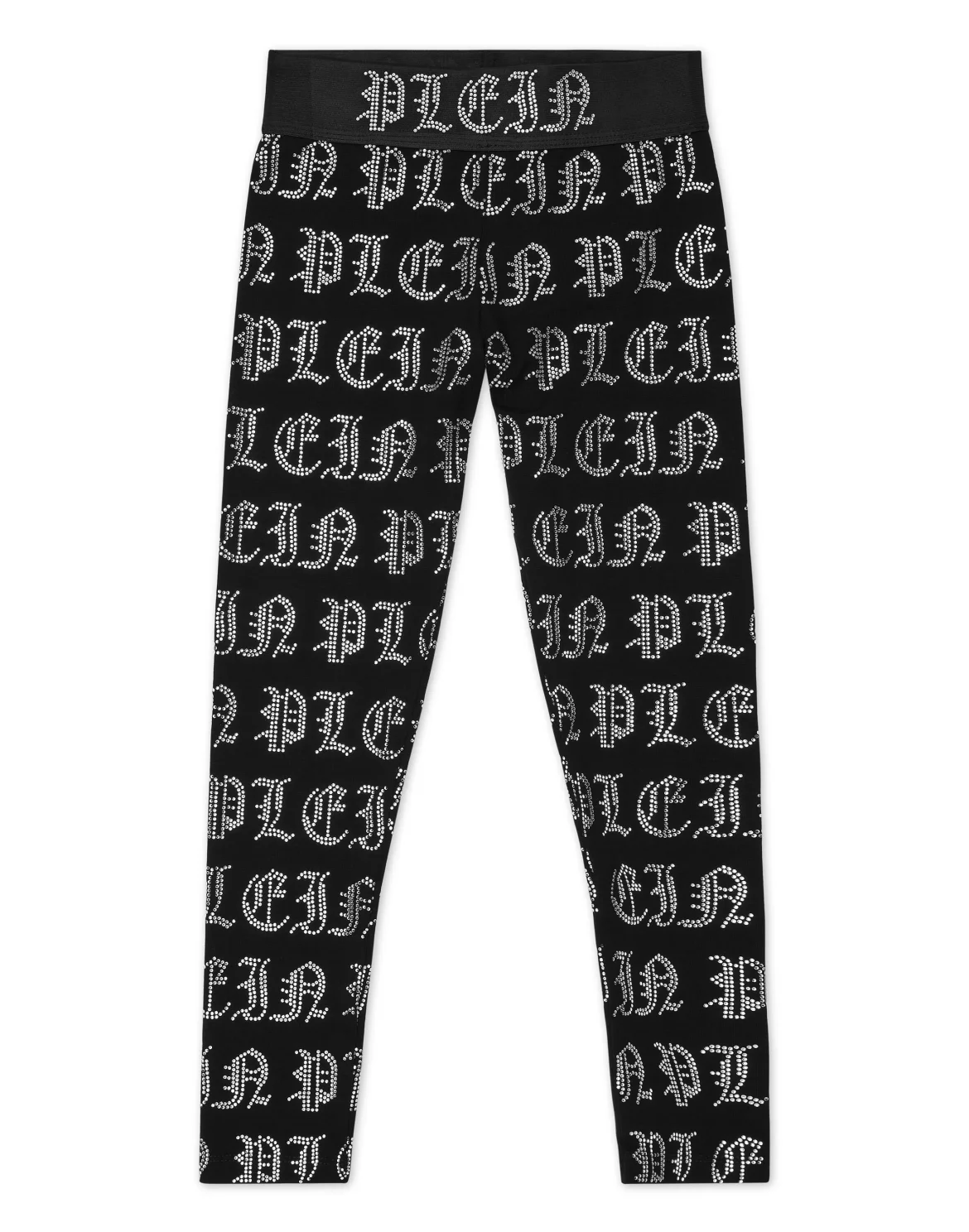 Jogging Leggings Gothic Plein Strass, цвет: Черный