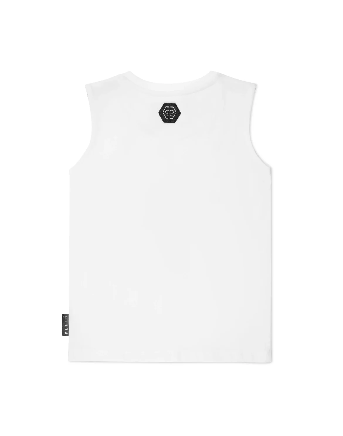 Sleeveless T-Shirt Sexy Pure Crystal, цвет: Белый