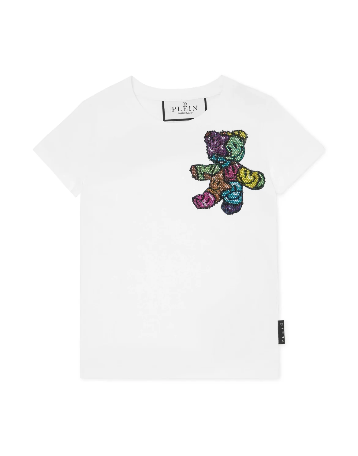 Padded Shoulder T-shirt Sexy Pure Fit Smile, цвет: Белый