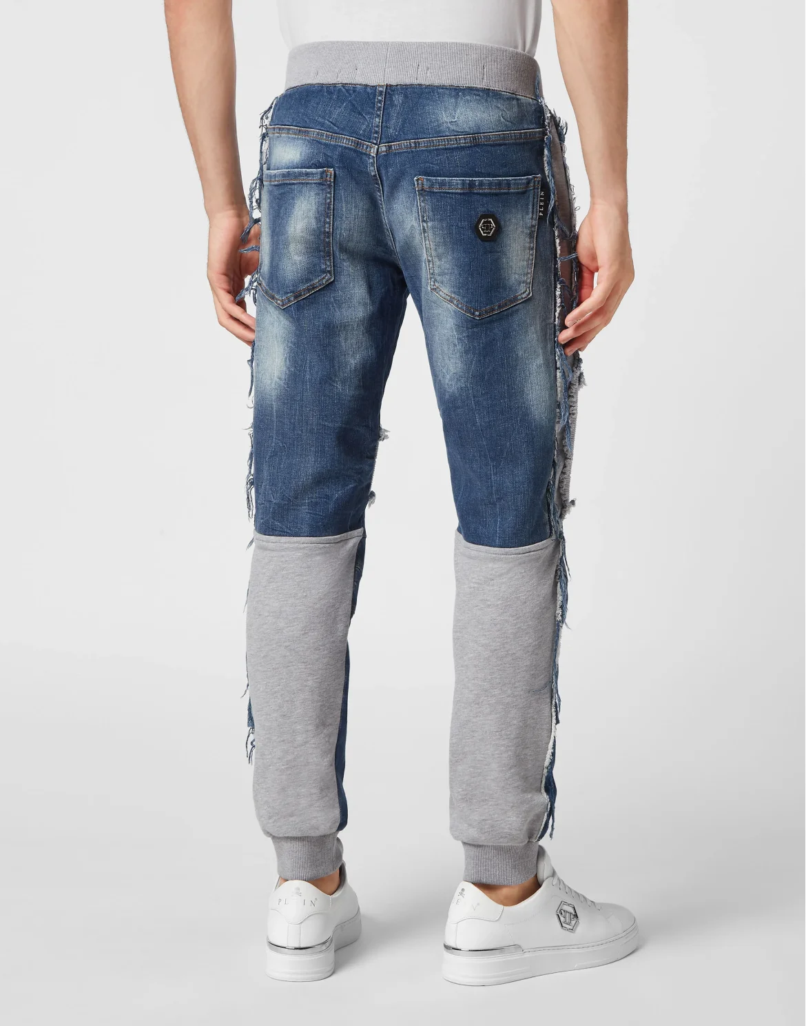 Denim Jogging Trousers Skull&Bones, цвет: Синий