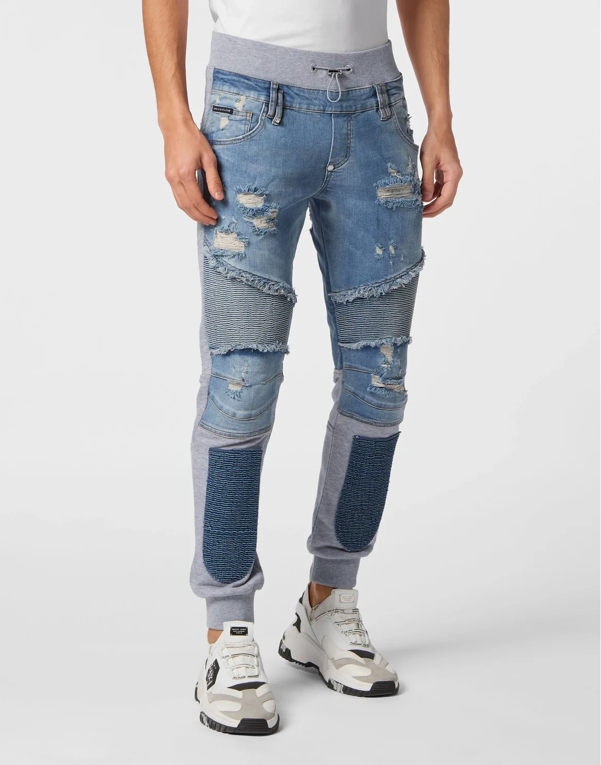 Denim Jogging Trousers Skull&Bones, цвет: Синий