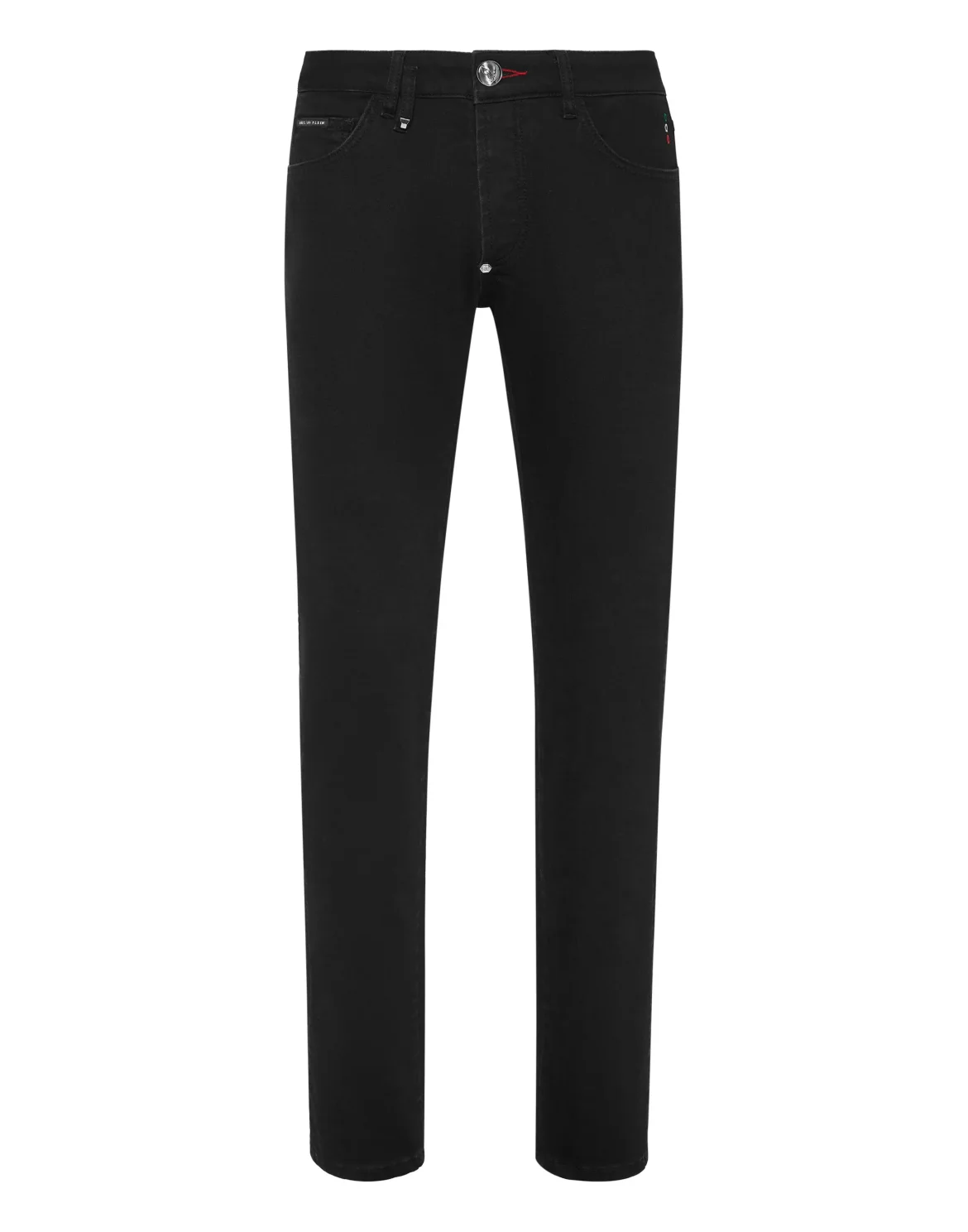 Denim Trousers Super Straight Cut Skull&Bones, цвет: Черный