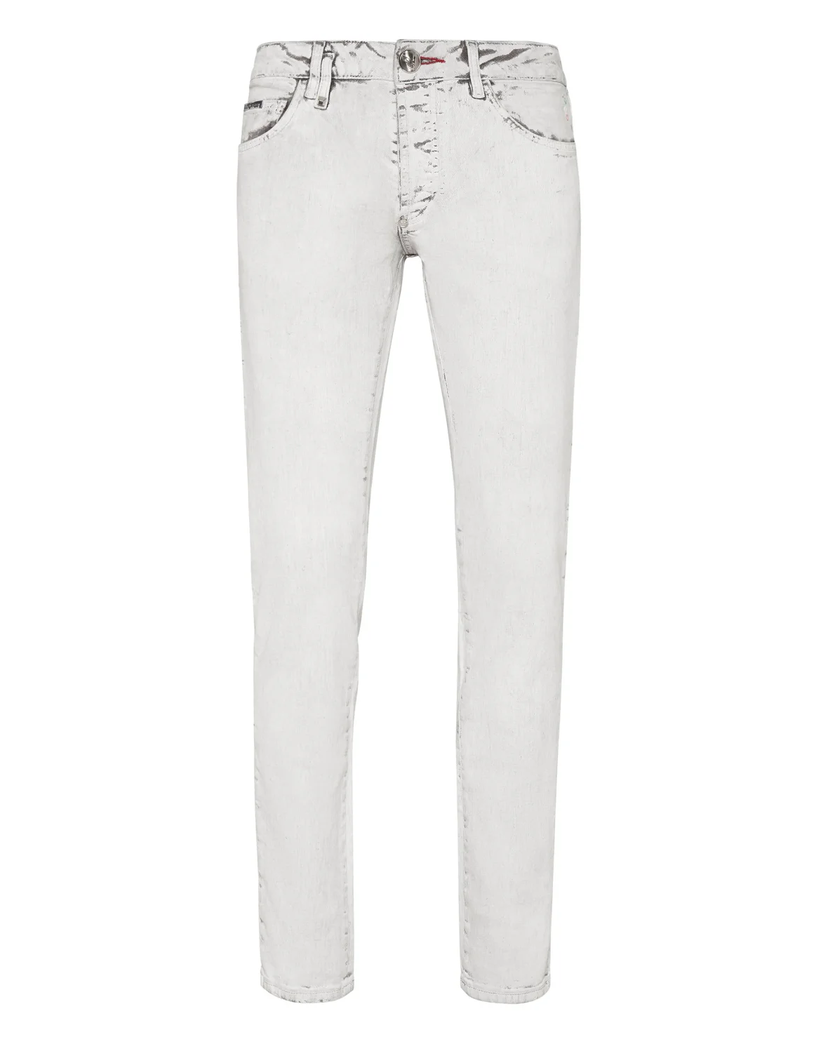 Denim Trousers Super Straight Cut Skull&Bones, цвет: Белый