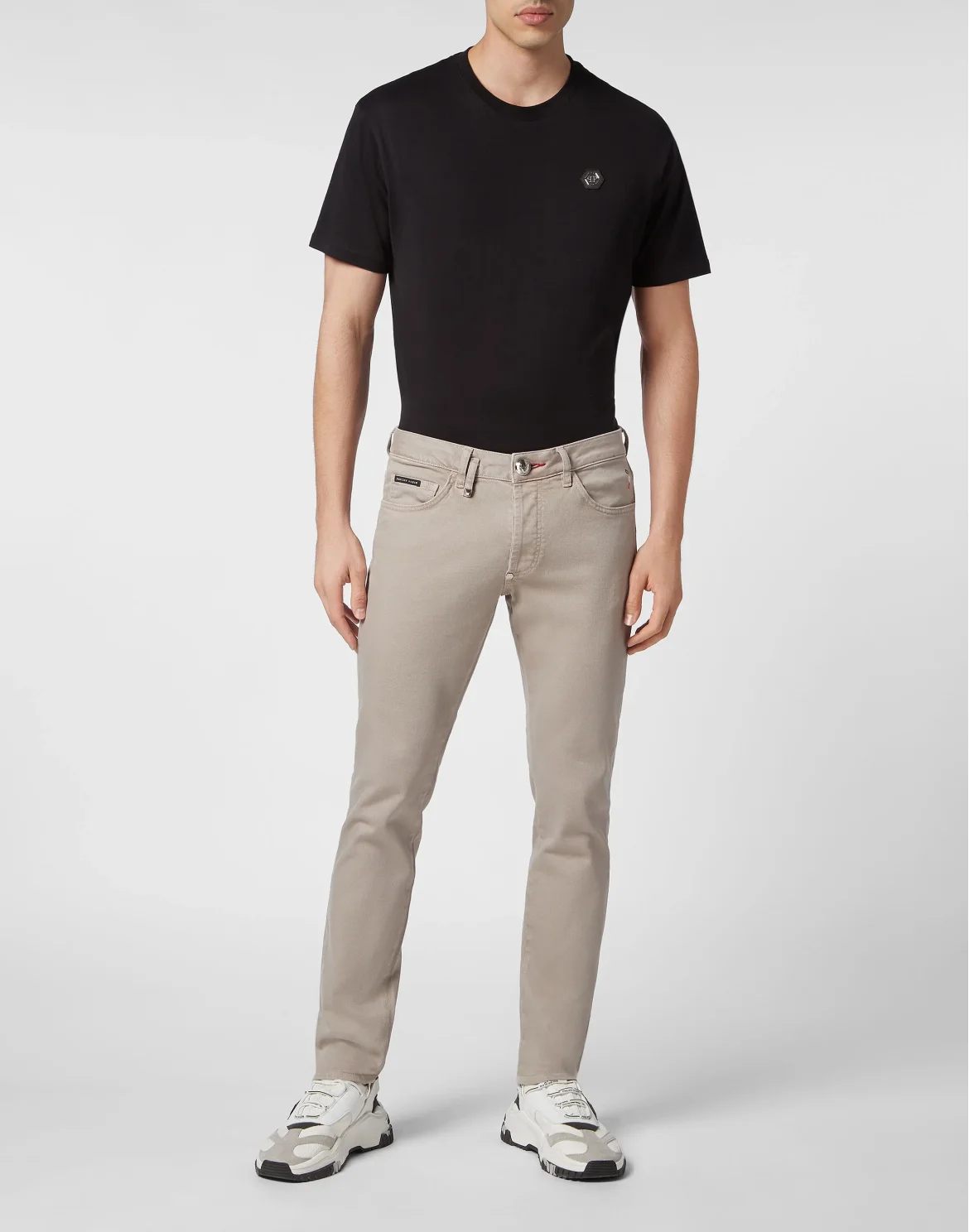 Denim Trousers Super Straight Cut, цвет: Бежевый